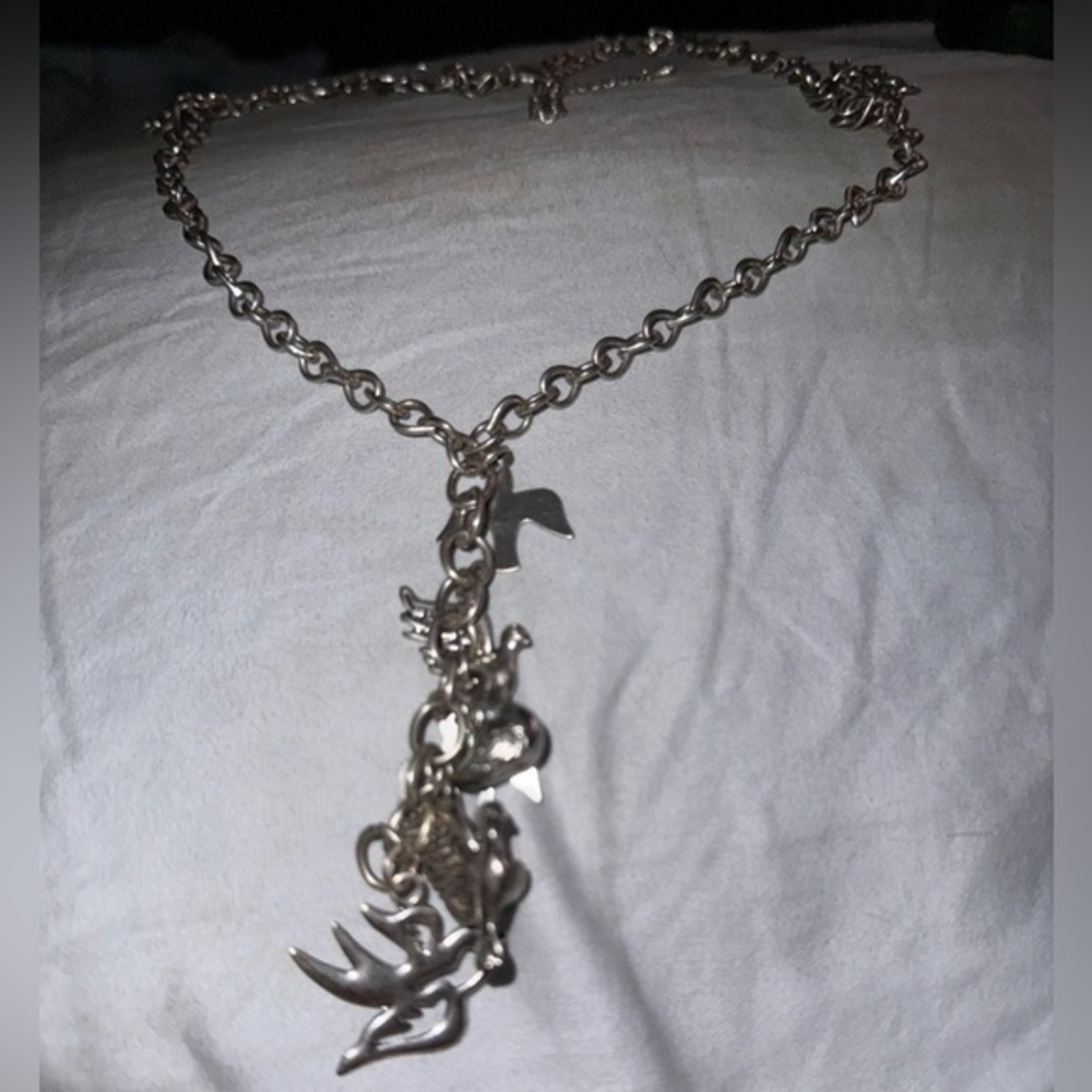 Silver Dangle Necklace